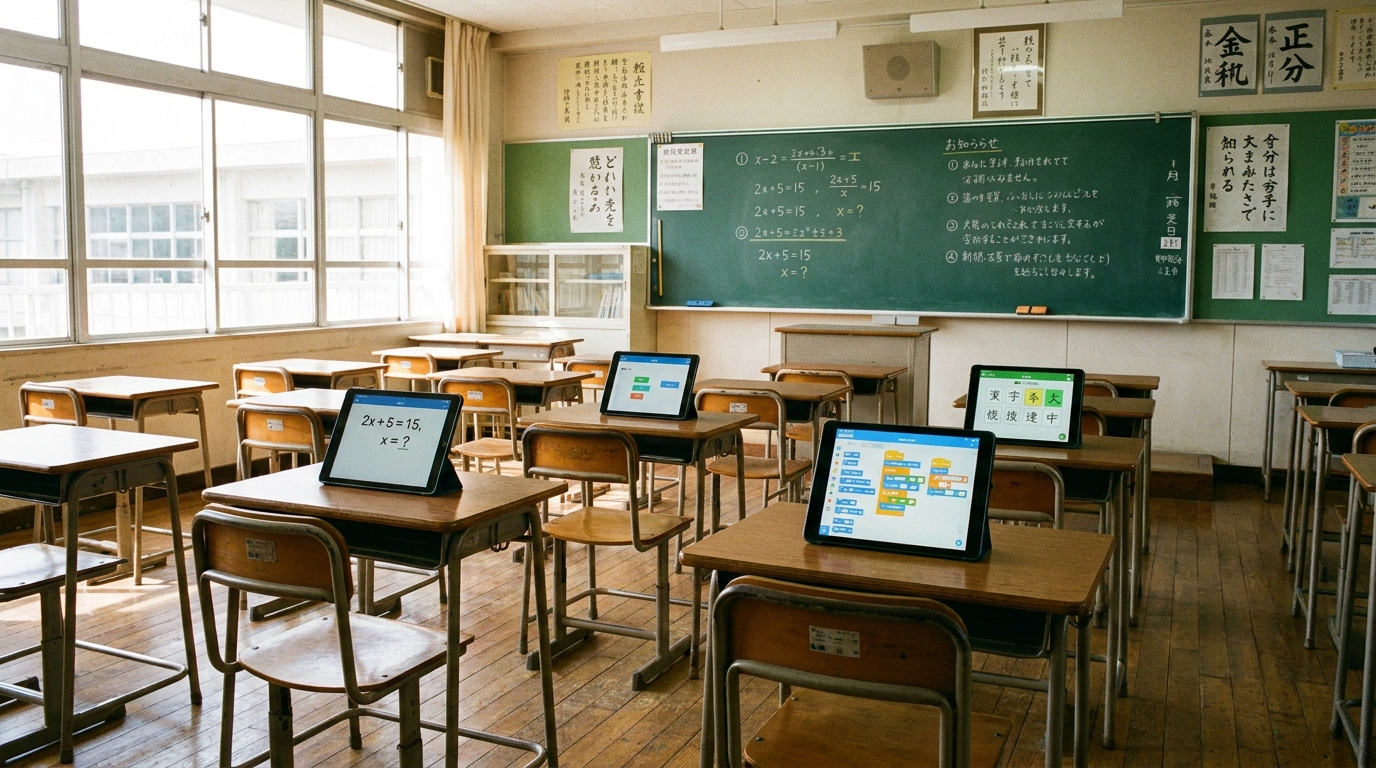 教育機関の配布タブレット